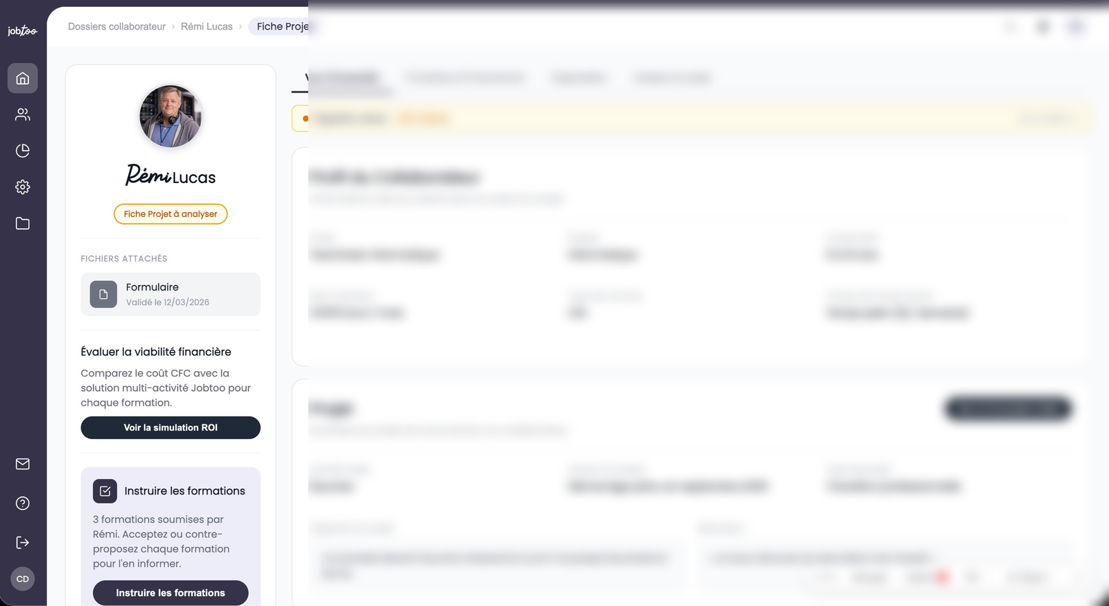 Espace rh de la plateforme jobtoo
